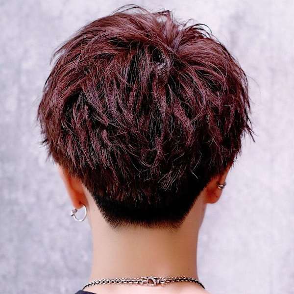 ナチュラル無造作サイドパートマッシュ