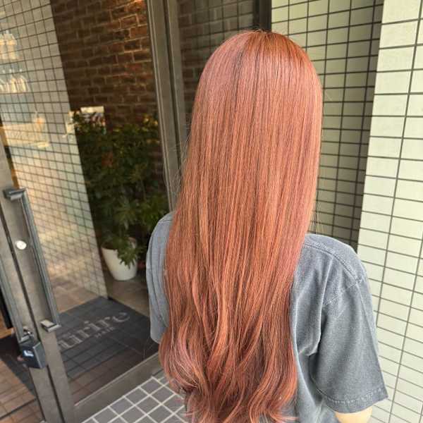 夏のアプリコットカラー