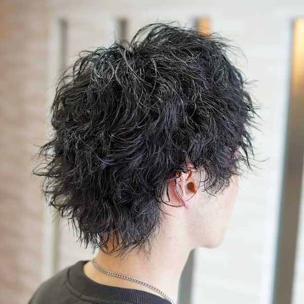 縦落ちツイストスパイラル×黒髪ショートウルフ|mouf -hair&eyelash-