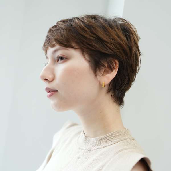 ショート・ボブ/丸顔/前髪あり/絶壁解消/30代/40代/