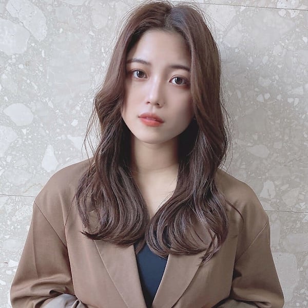 前髪なし韓国式イメチェンロングレイヤー　|LOUIMADNA栄