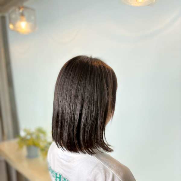 縮毛矯正外ハネストレート