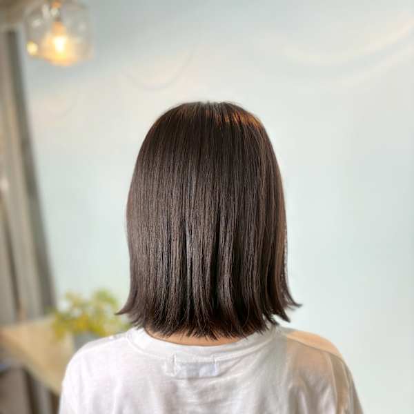 縮毛矯正 外ハネストレート