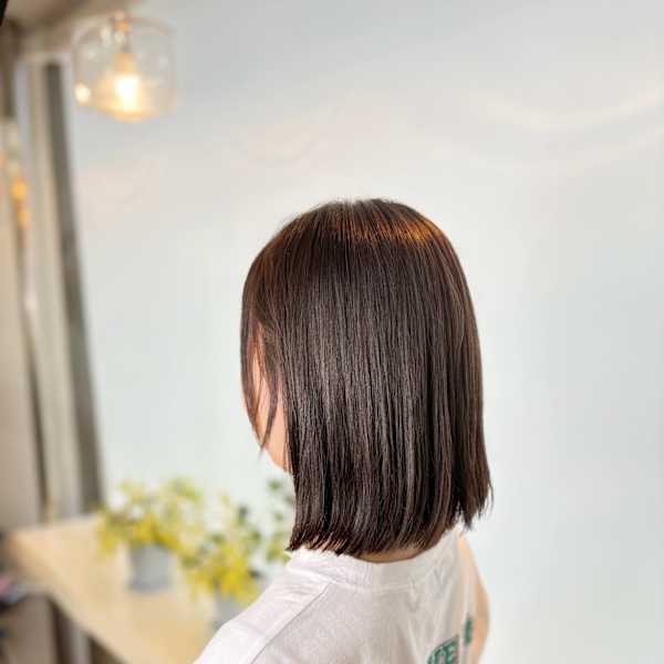 縮毛矯正 外ハネストレート