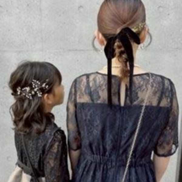 #お呼ばれヘア #親子ヘアアレンジ