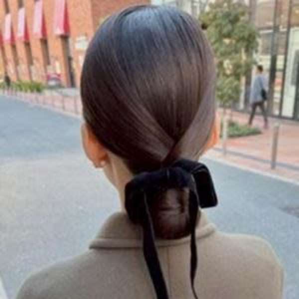 #ベルベットリボンアレンジ #リボンヘアセット