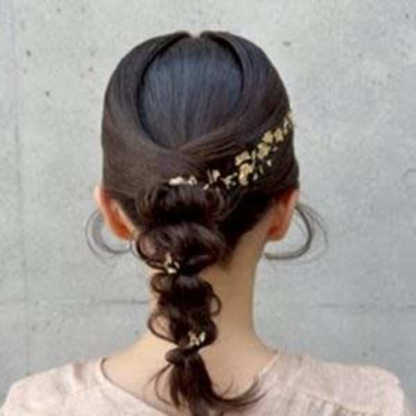 #金粉ヘアアレンジ #大人女性ヘアセット