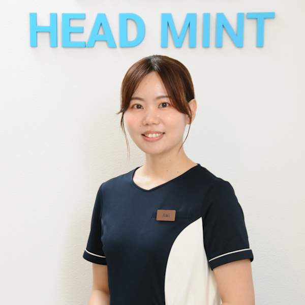 ドライヘッドスパ専門店 ヘッドミント 西宮北口店【ドライヘッドスパセンモンテン ヘッドミント ニシノミヤキタグチテン】のスタッフ紹介。アミ