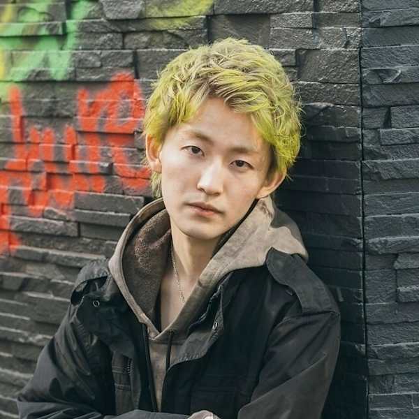 メンズカット/トリプルカラー/ライムグリーン