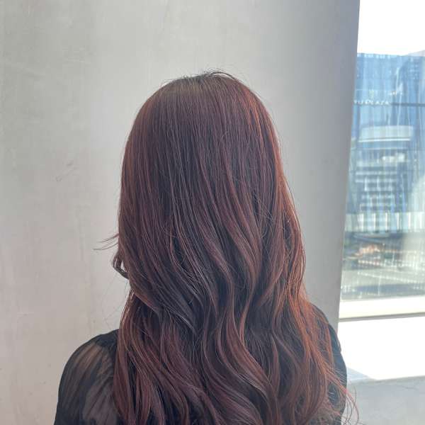 20代/30代/40代/うる艶カシスブラウン/ロングレイヤー|YuGO HAIR 勝どき店