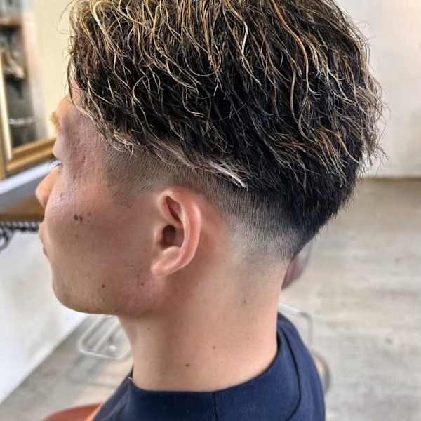 ナチュラルフェード×ハイライトブリーチ