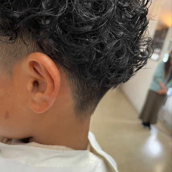 アップサイドパートで韓国風パーマJr.