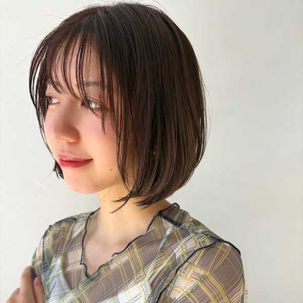 内巻き前下がりボブ|Ash 東戸塚店