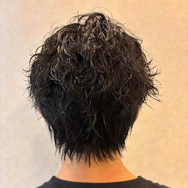 スパイラルパーマ×濡れ感ショート