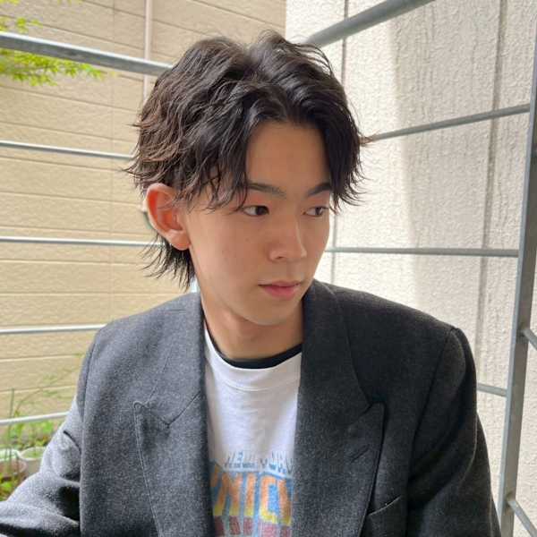 マッシュウルフ/波巻きパーマツイストスパイラルパーマ