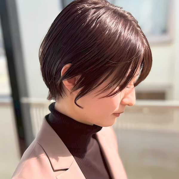 キレイめ大人ショート/モカブラウン|Ve-nus 宇品店