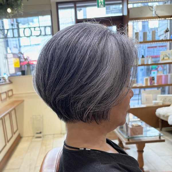 【Neolivekuta】グレイショートボブ