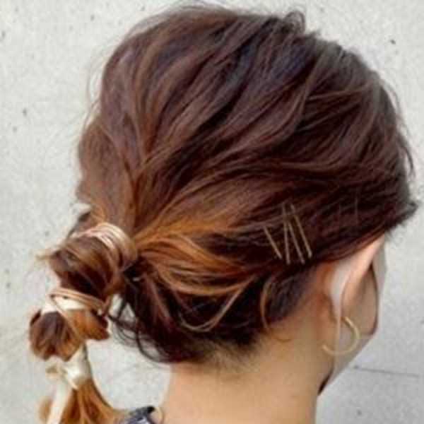 #紐アレンジ #ポニーテール