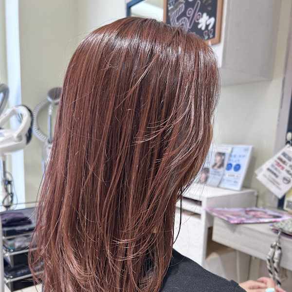 レイヤーカット /レッドブラウン