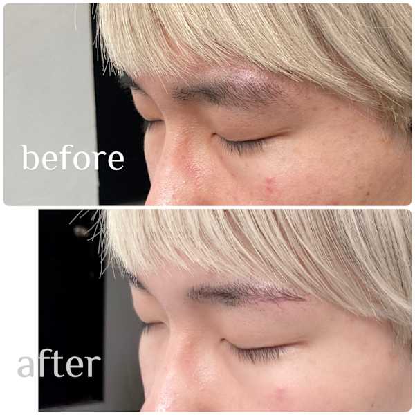 ストレート眉毛【高田馬場　眉毛Wax出来るヘアサロン】|lok 高田馬場【ロク】