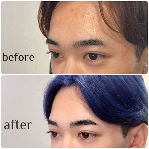 ストレート眉毛【高田馬場　眉毛Wax出来るヘアサロン】|lok 高田馬場【ロク】