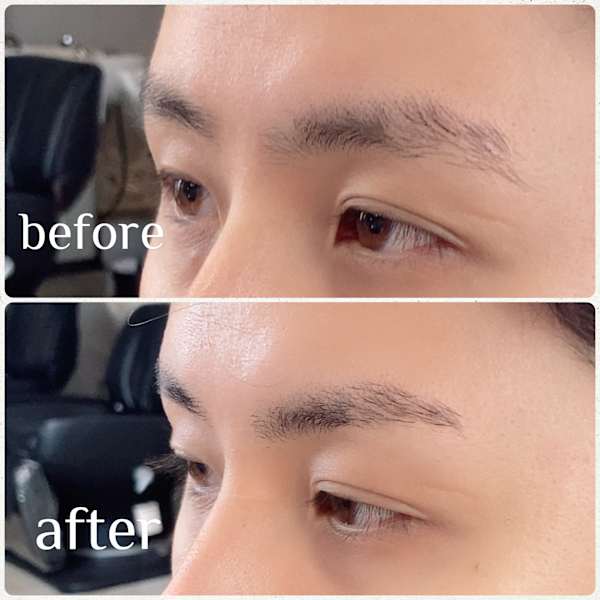 ソフトストレート眉毛【高田馬場 眉毛Wax出来るヘアサロン】