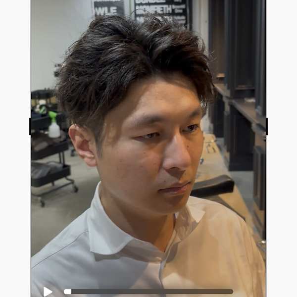 20代30代40代【大人のツーブロック】束感パーマ/メンズカ|メンズサロン West Side Cut Club　 メンズカット/メンズパーマ/眉毛