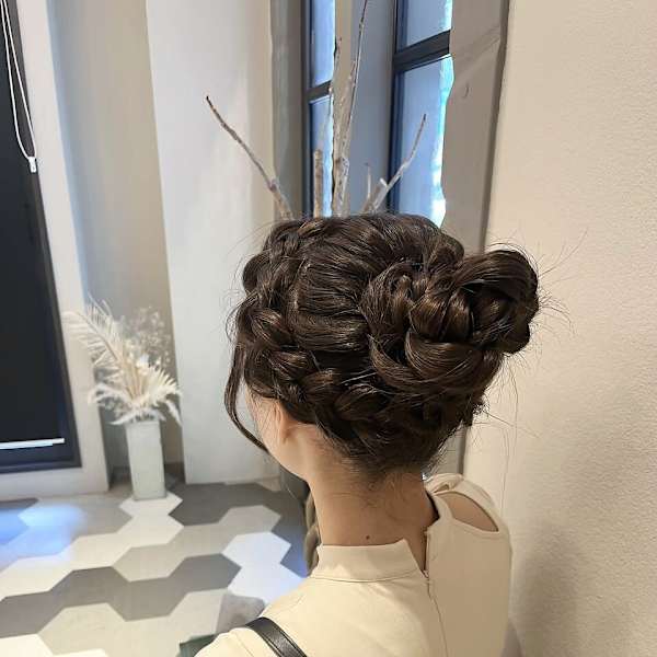 【Lolonois天満】アップおだんごヘア