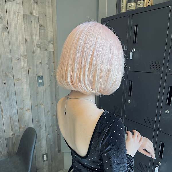 【Lolonois中津】ホワイトピンクブロンド×切りっぱなし|Lolonois 中津【ロロネー】