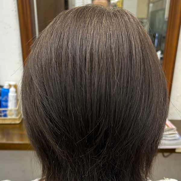 ウルフ縮毛矯正ショート