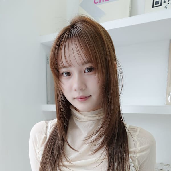 韓国ヘアブリーチ無しグレージュ透明感カラー髪質改善|nelke