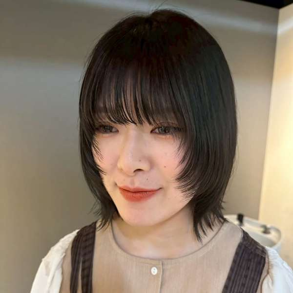 ショートレイヤー/韓国風/札幌美容室/個室サロン