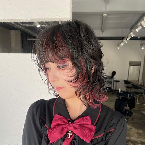 デザインカラー/ウルフカット