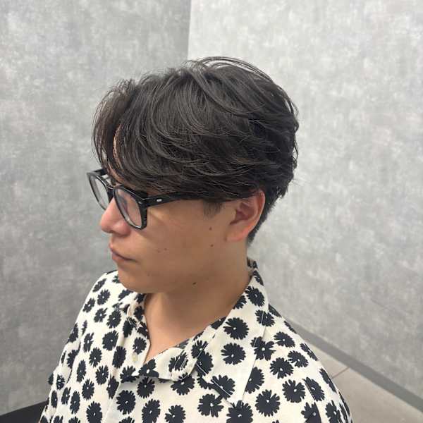 毛流れセンターパート