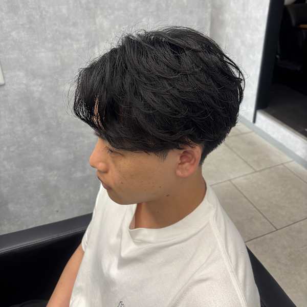 毛流れセンターパート