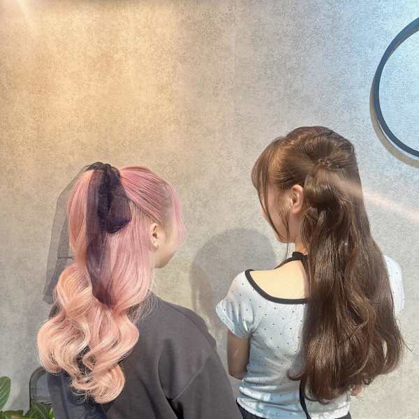 ★リボンが可愛い!推し活ヘアアレンジ