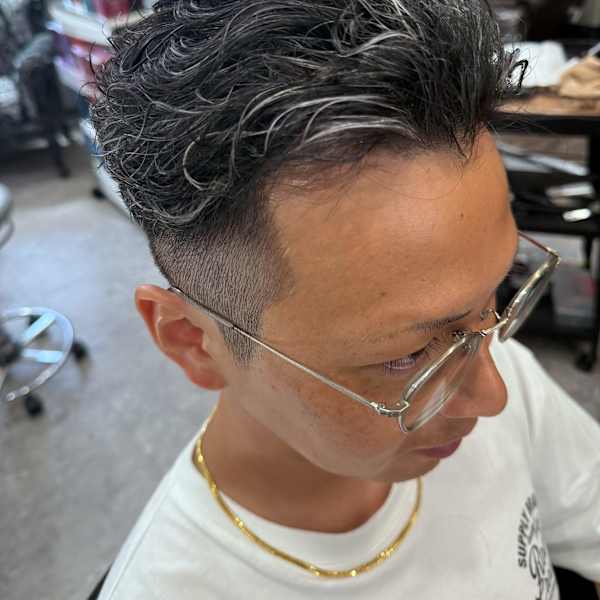 大人のジェットウェーブフェード【色気×爽やか】|LAGUZ 茅ヶ崎 髪質改善 ヘアアレンジ