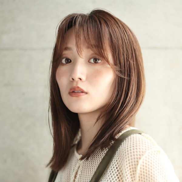 レイヤーミディアム　ロブ　ピンクベージュ　代官山　中目黒|FAM 代官山