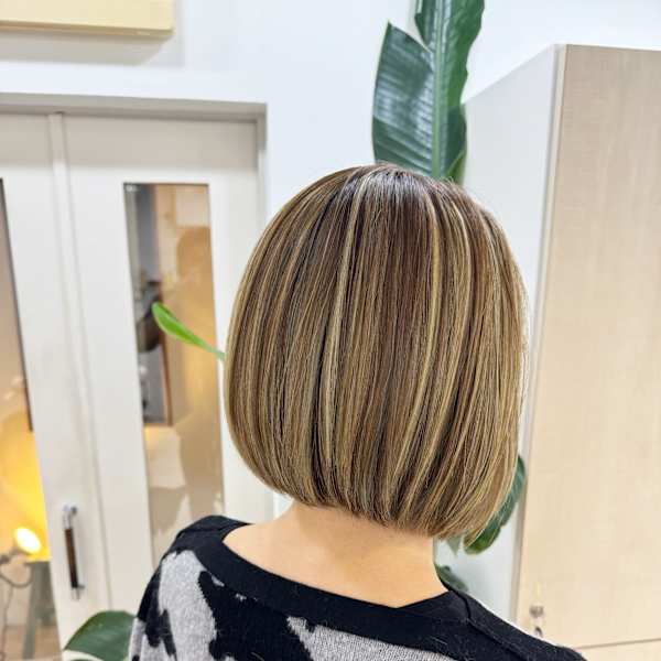 安藤貴志】大人ボブメハイライト*