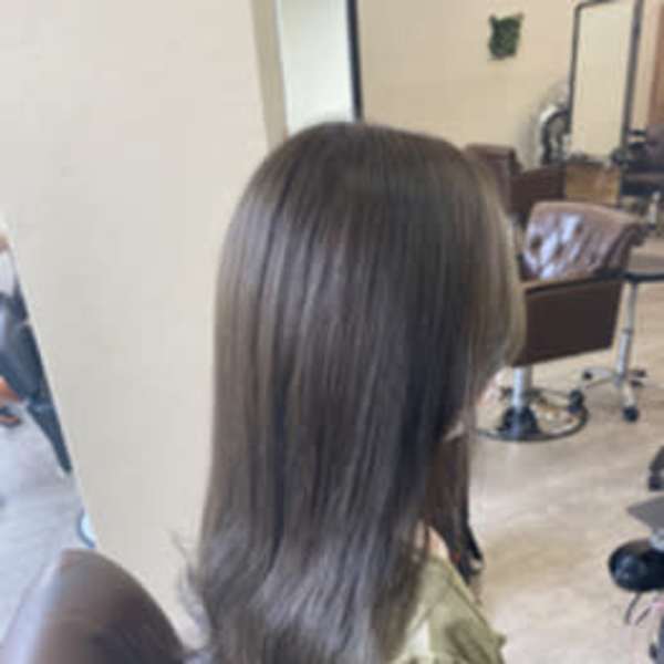 ◆リンゴ幹トリートメント/グレージュ/ストレート/美髪/ツヤ