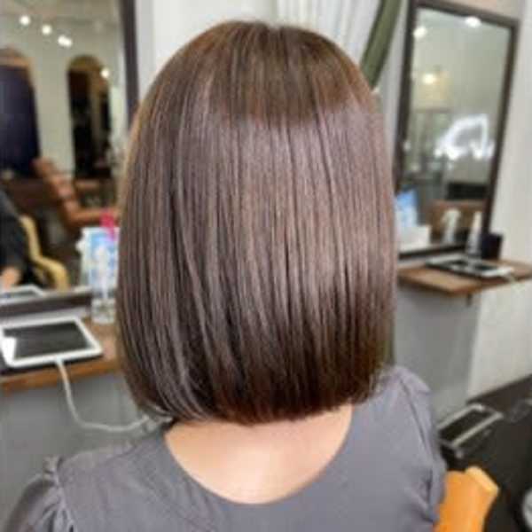 ◆大人ショートボブ/前下がりボブ/透明感カラー/ツヤ感