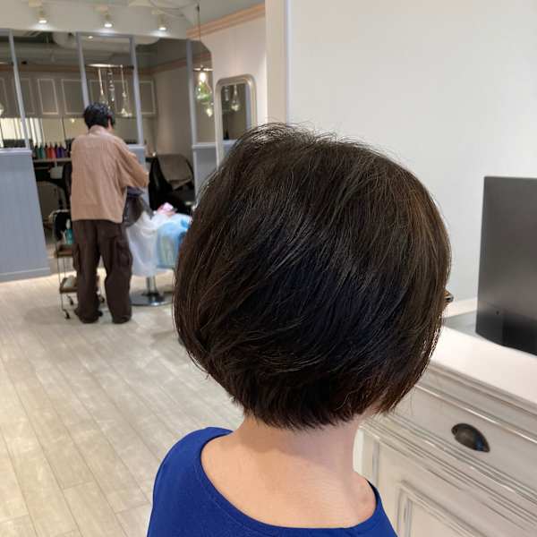 ミセスふわっとボリュームUP丸みボブ赤羽美容院おすすめヘア