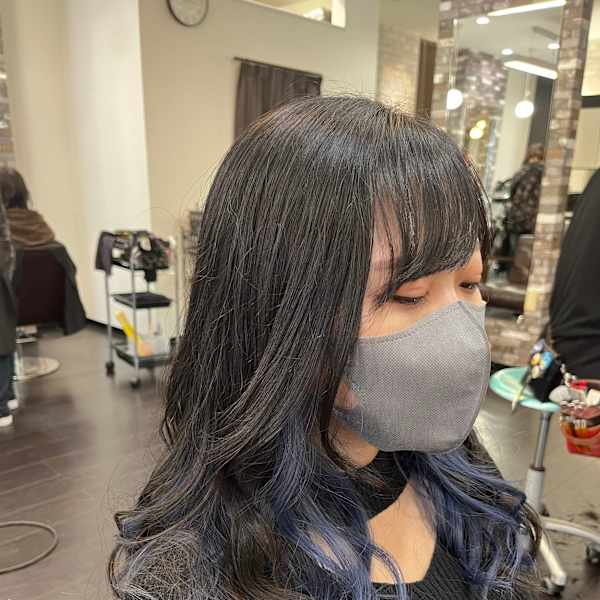 インナーカラー×巻髪×綺麗|HAIR MAKE ROSY 北18条店