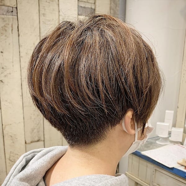 刈り上げマッシュショート