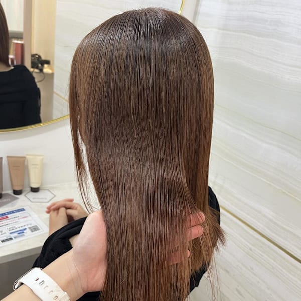 《高橋亜美》オレンジブラウン/艶カラー/大宮