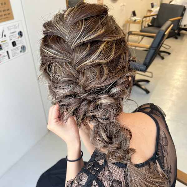 ハイライト×編み下ろしアレンジ