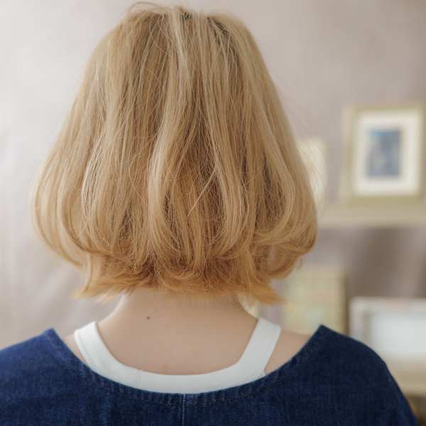 ブリーチオンカラーニュアンスパーマボブディ　パールベージュ|COVER HAIR & SPA bliss【カバーヘア アンド スパ ブリス】浦和/浦和西口店