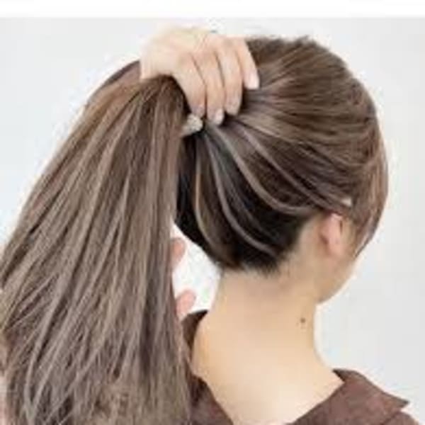 ロングヘアーハイライト