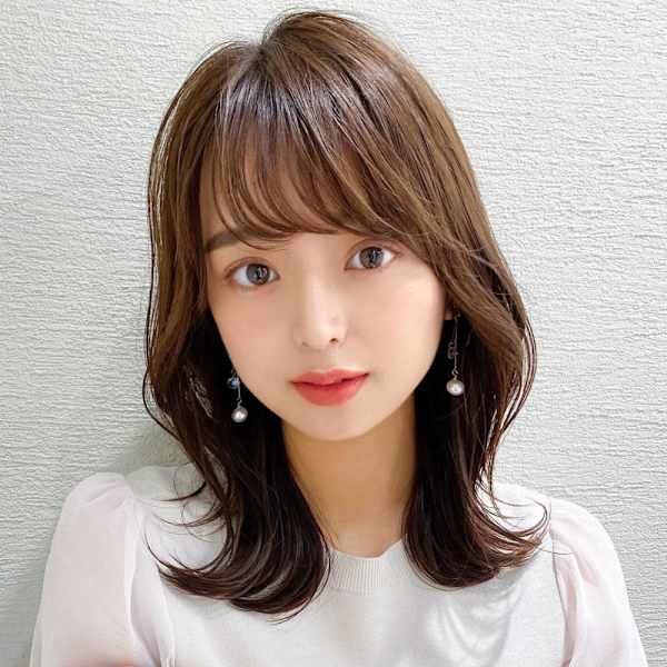 30代40代に人気！後れ毛かわいいくびれヘアシャギーレイヤー