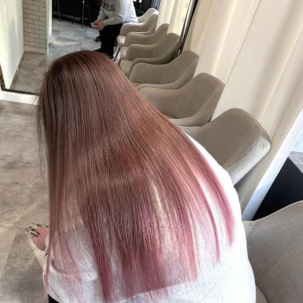 髪質改善/縮毛矯正/イルミナカラー/ハイライト/ピンク/立川